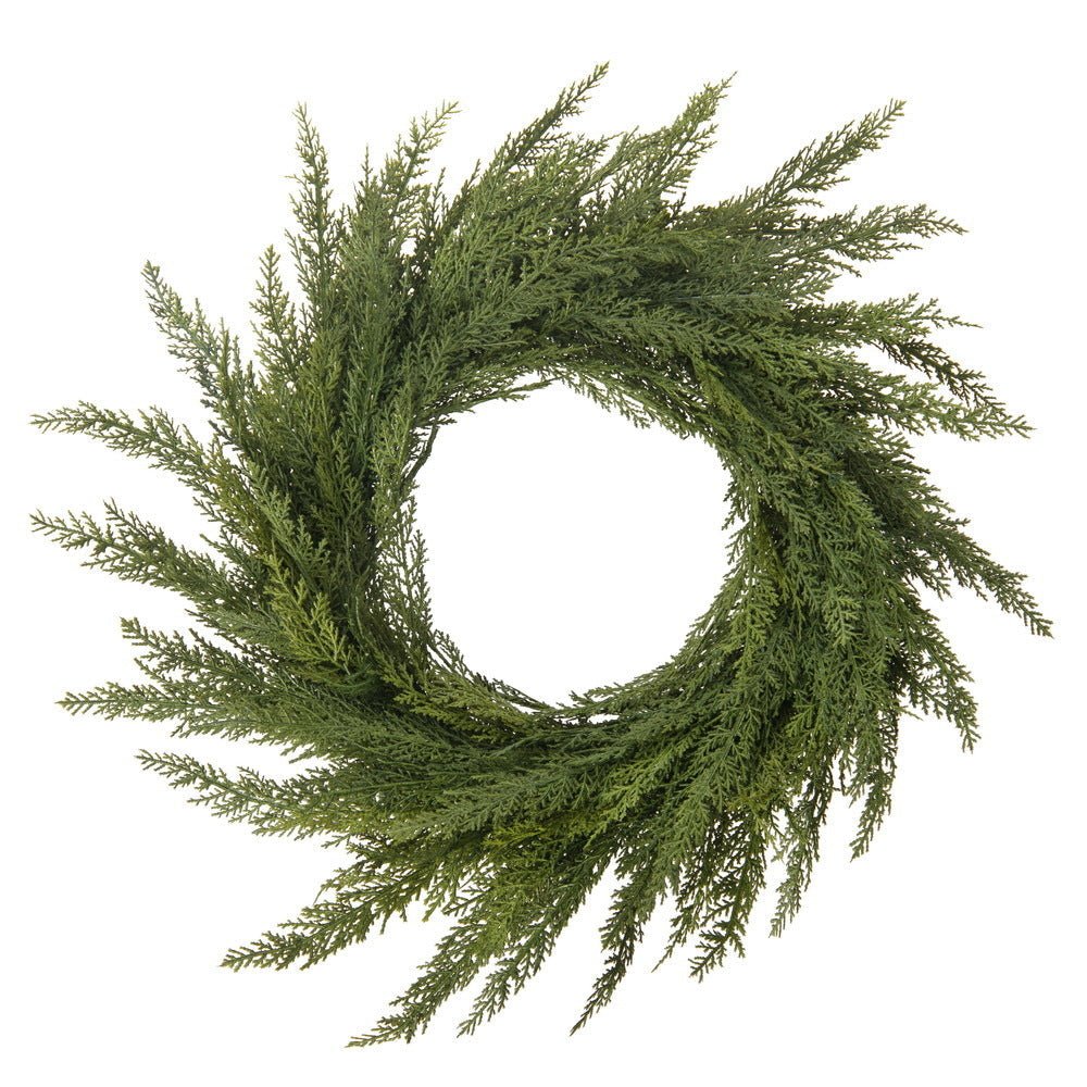 Green Cedar Wreath - My Christmas