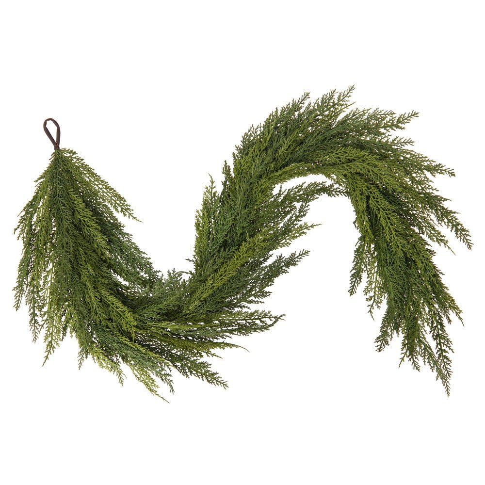 Green Deluxe Cedar Garland - My Christmas