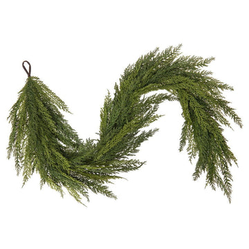 Green Deluxe Cedar Garland - My Christmas