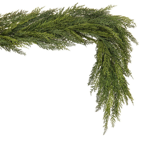 Green Deluxe Cedar Garland - My Christmas