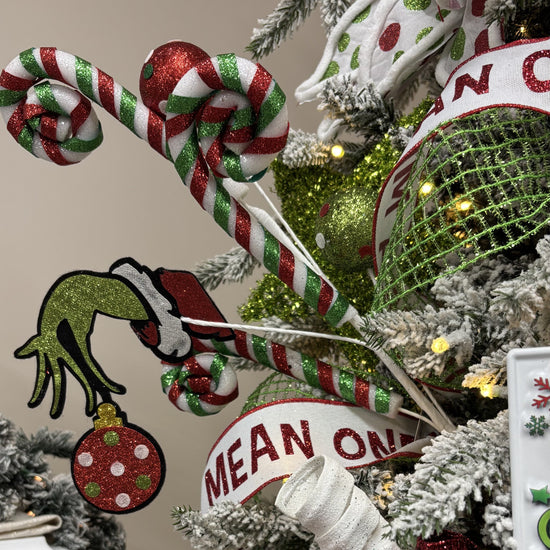 Green Elf Hand Curly Spray - My Christmas