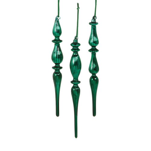 Green Finial - Box of 3 - My Christmas