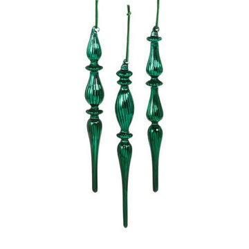 Green Finial - Box of 3 - My Christmas