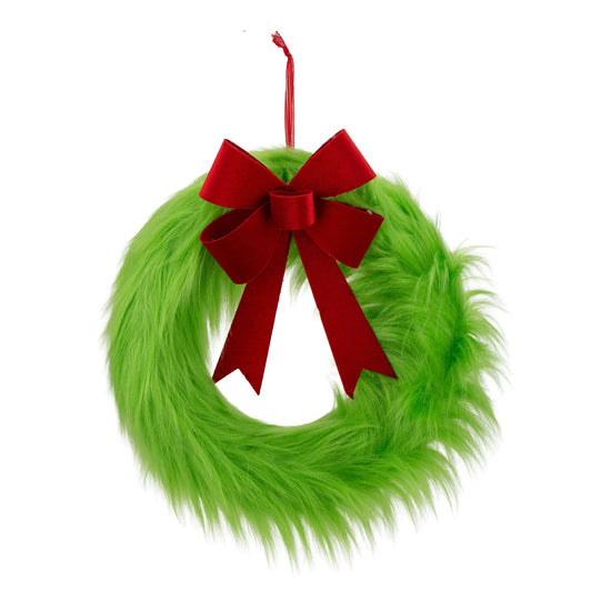 Green Fluffy Wreath - 40cm - My Christmas