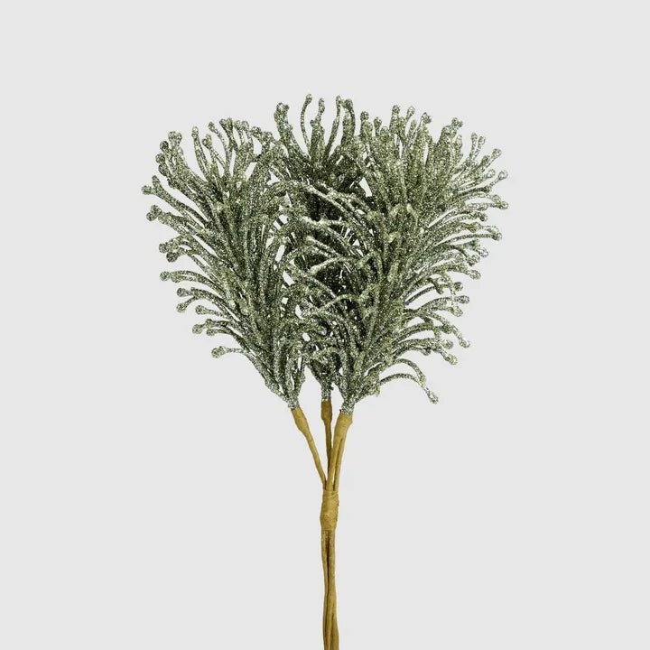 Green Glitter Fern Bunch - My Christmas