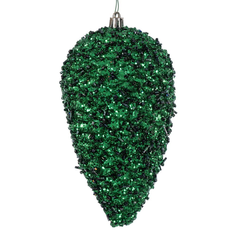 Green Glitter Pinecone - My Christmas