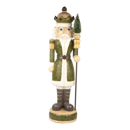 Green LED Woodland Nutcracker - 92cm - My Christmas
