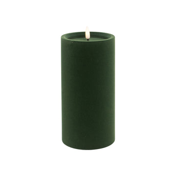 Green Luxe Velvet LED Candle - My Christmas