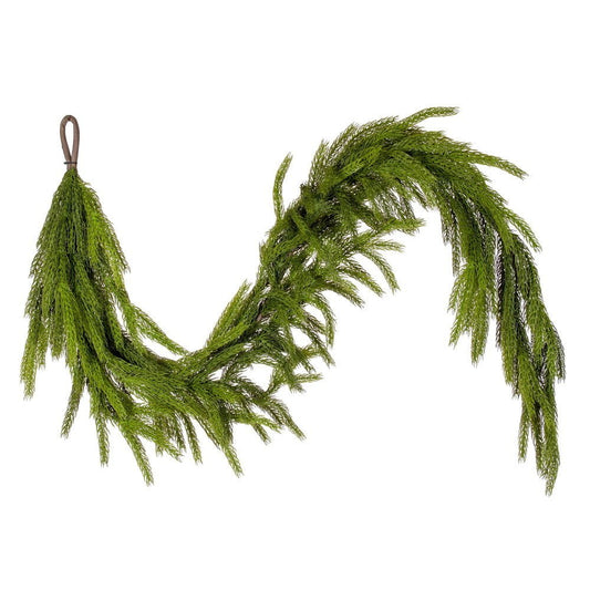 Green Norfolk Pine Garland - Various Lengths - My Christmas