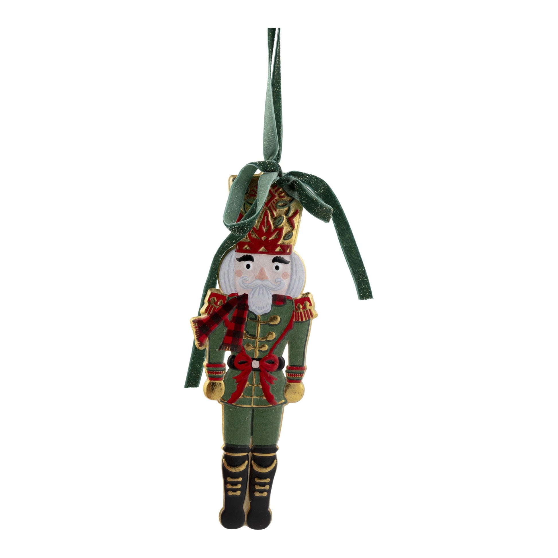 Green & Red Nutcracker Hanging Ornament - My Christmas