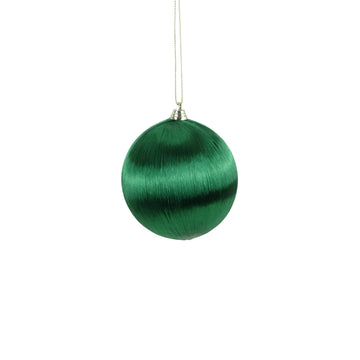 Green Satin Wrap Bauble - My Christmas