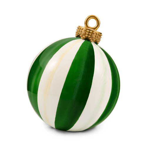 Green Stripe Medium Tabletop Ornament - My Christmas