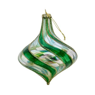 Green Swirl Ornament - My Christmas