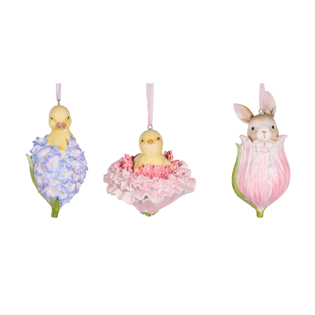 Hanging Easter Flowers - Assorted - My Christmas