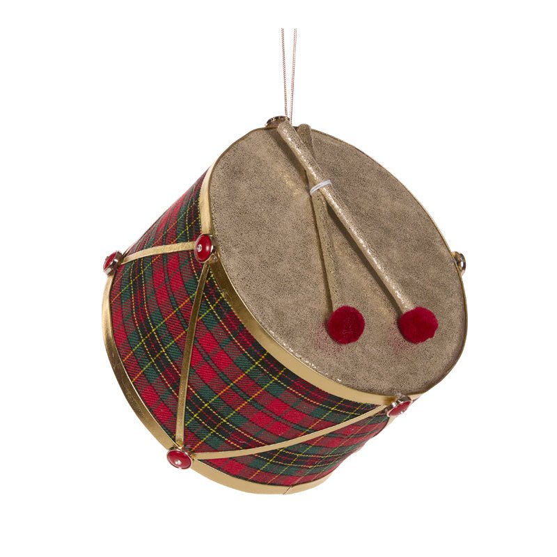Hanging Tartan Drum - My Christmas