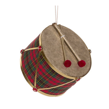 Hanging Tartan Drum - My Christmas