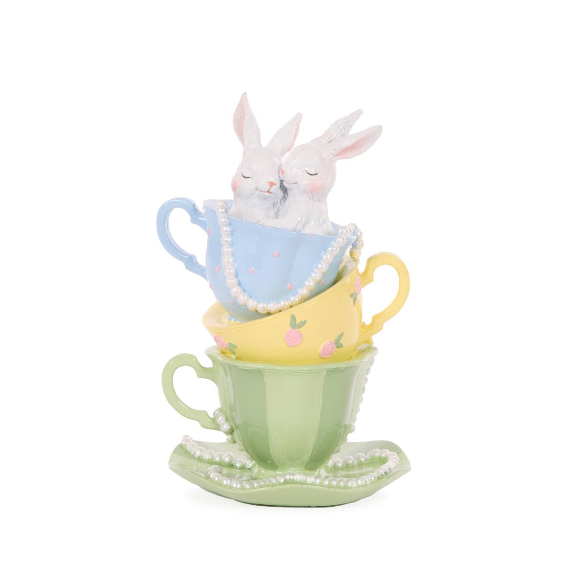 Happy Bunnies In Teacups - My Christmas
