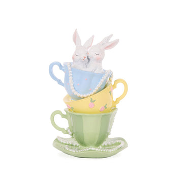 Happy Bunnies In Teacups - My Christmas