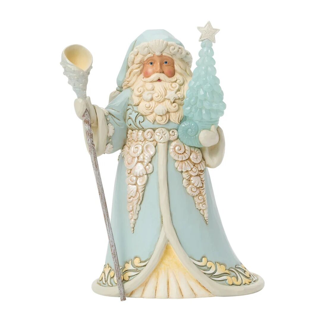 Heartwood Creek - Coastal Santa with Seaglass Tree - My Christmas