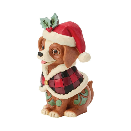 Heartwood Creek - Dog with Christmas Cape Mini Figurine - My Christmas