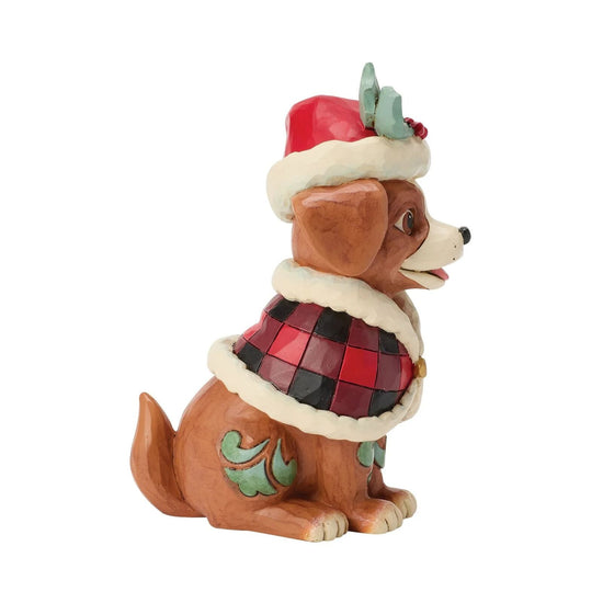 Heartwood Creek - Dog with Christmas Cape Mini Figurine - My Christmas
