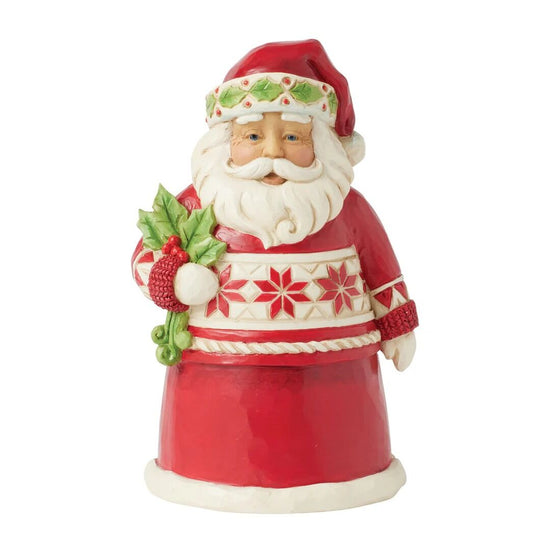 Heartwood Creek - Nordic Noel Pint Sized Santa with Holly - My Christmas