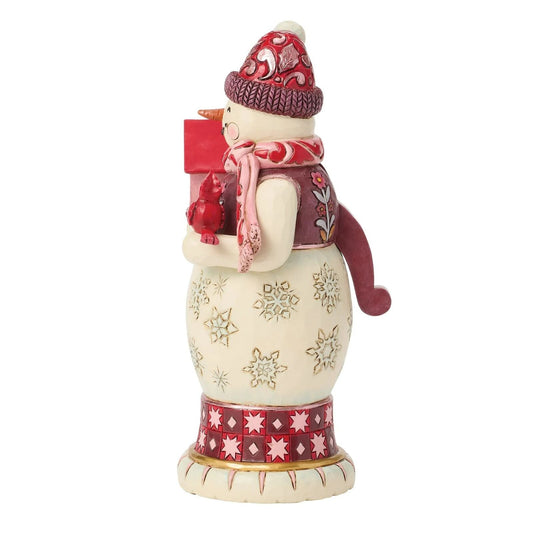 Heartwood Creek - Pink Snowman Nutcracker - My Christmas
