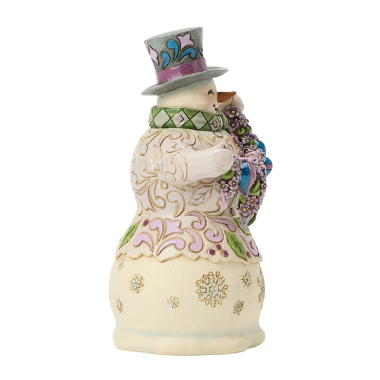 Heartwood Creek - Purple Snowman with Ornaments - My Christmas