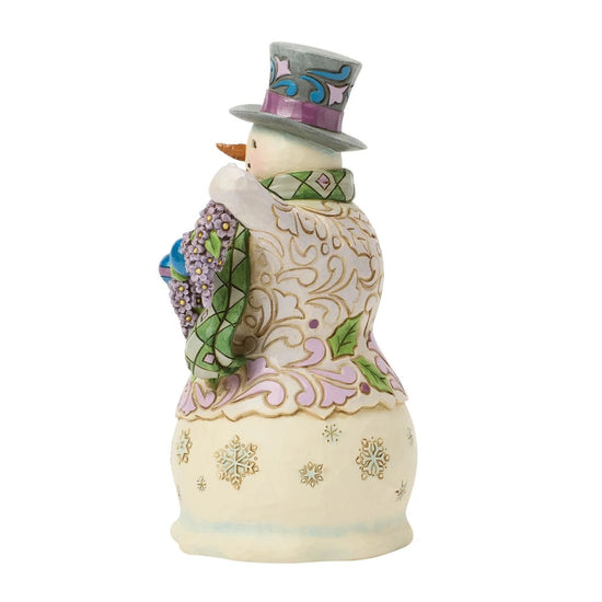 Heartwood Creek - Purple Snowman with Ornaments - My Christmas