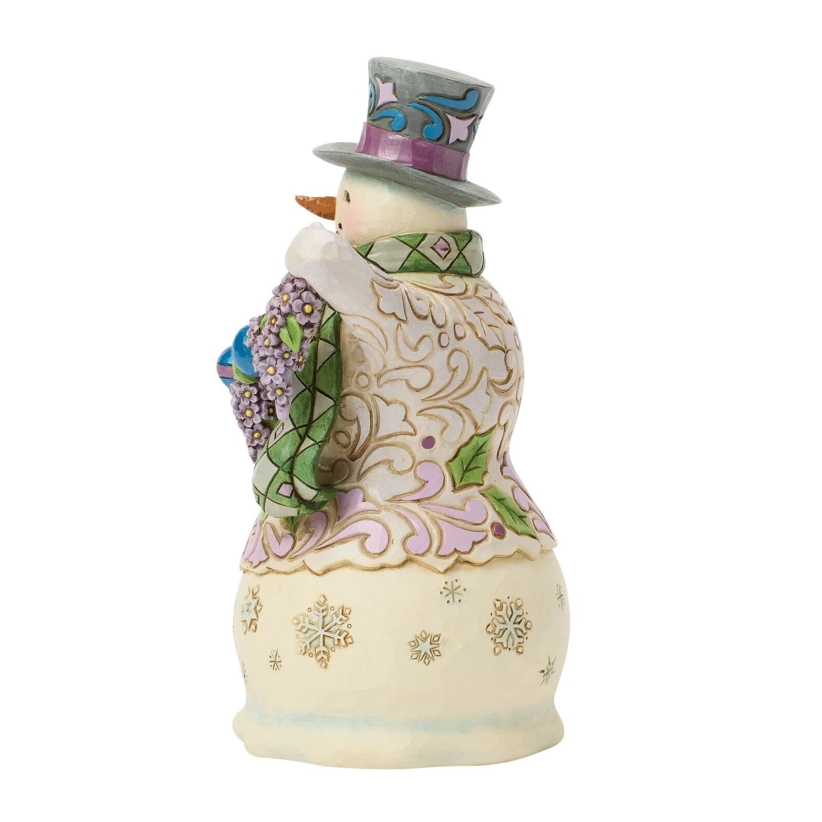 Heartwood Creek - Purple Snowman with Ornaments - My Christmas