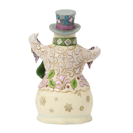 Heartwood Creek - Purple Snowman with Ornaments - My Christmas