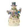 Heartwood Creek - Purple Snowman with Ornaments - My Christmas