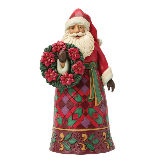 Heartwood Creek - Santa with Wreath - My Christmas