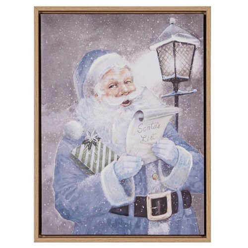 He's Checking It Twice Framed Wall Art - My Christmas