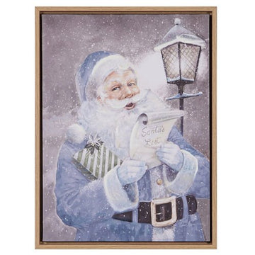 He's Checking It Twice Framed Wall Art - My Christmas