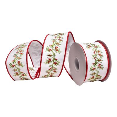 Holly Ribbon - 64mm - My Christmas