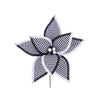 Houndstooth Black and White Poinsettia - My Christmas