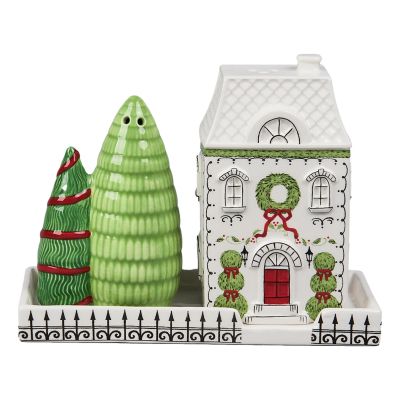 House and Tree Salt and Pepper Shakers - My Christmas