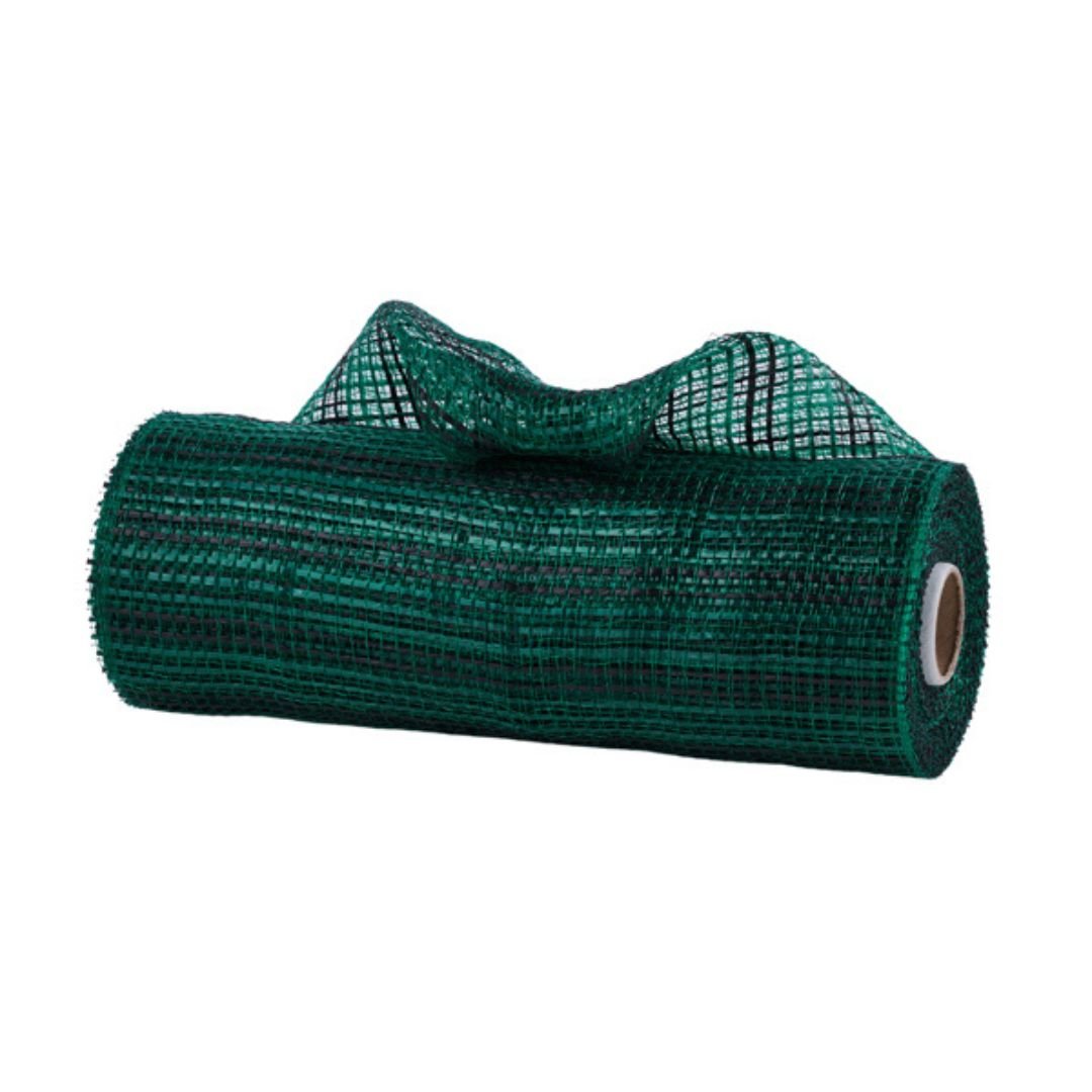 Hunter Green and Black Stripe Mesh - My Christmas