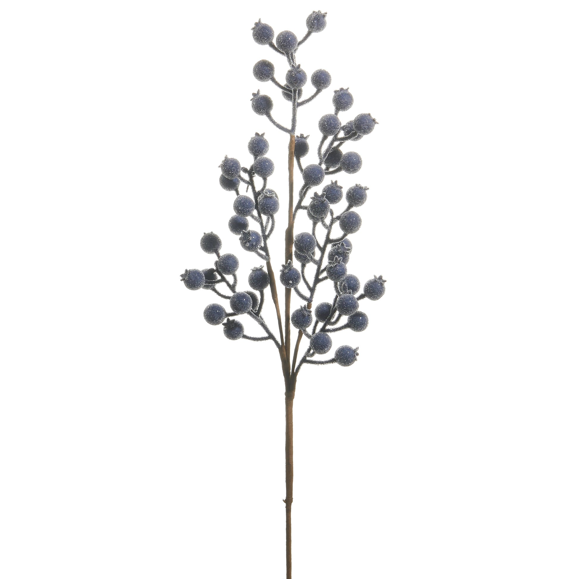 Iced Blue Berry Pod Spray - 66cm - My Christmas