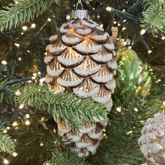Iced Pinecone Ornament - My Christmas