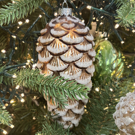 Iced Pinecone Ornament - My Christmas