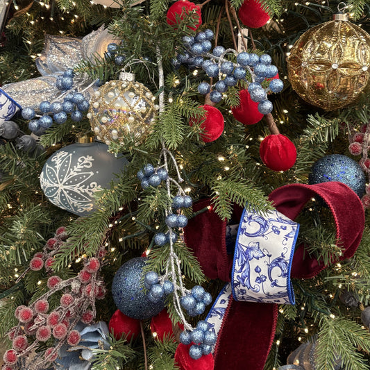 Iridescent Quilted Pearl Bauble - My Christmas