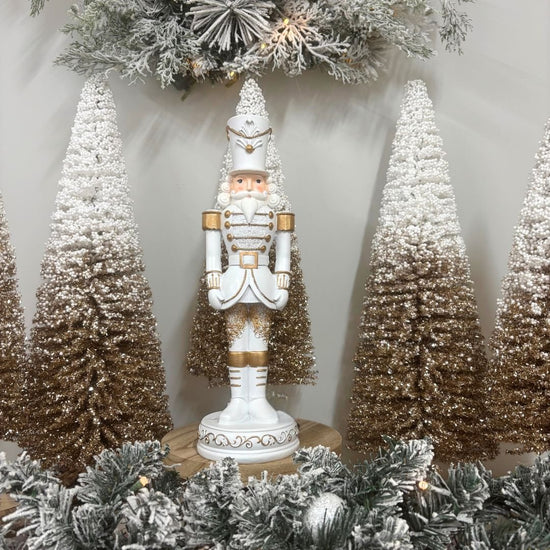 Ivory and Gold Nutcracker - 33cm - My Christmas