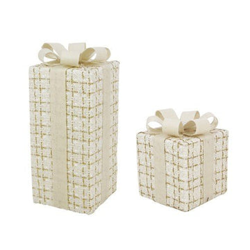 Ivory Tweed Gift Box Set - Set of 2 - My Christmas