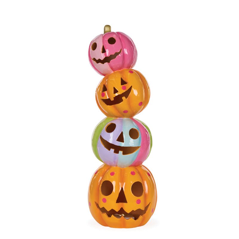 Jack-O-Lantern Pumpkin Stack - My Christmas