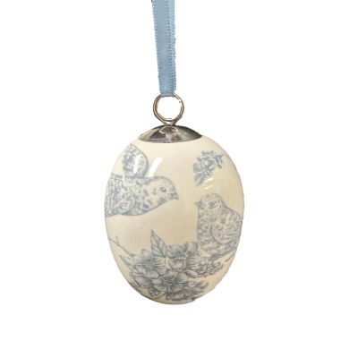 Jasper Blue Hanging Easter Egg - My Christmas