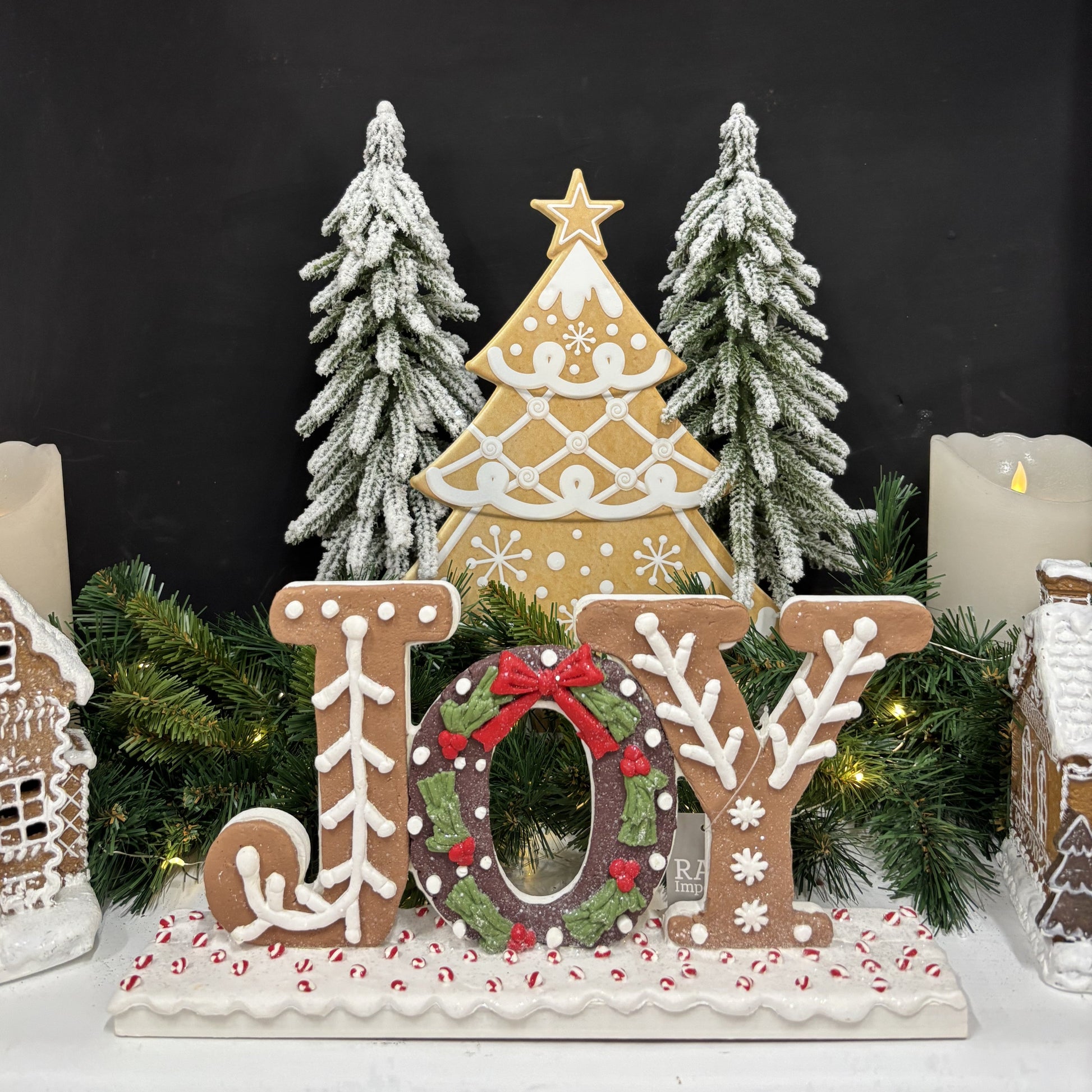 Joy Gingerbread Sign - My Christmas