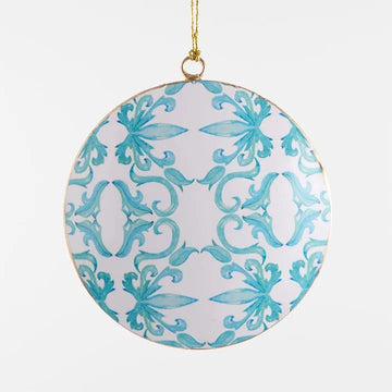 La Dolce Vita Blue Pattern Ornament - My Christmas