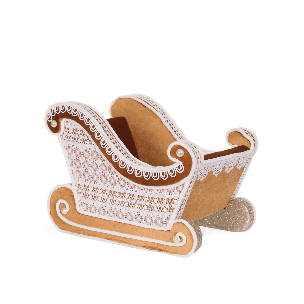 Lace Gingerbread Sleigh - 46cm - My Christmas